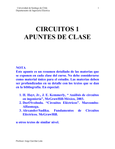 CIRCUITOS 1 APUNTES DE CLASE