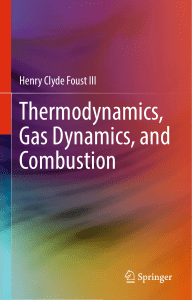 Henry Clyde Foust III Thermodynamics, Gas Dynamics, and Combustion