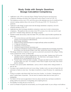 Dosage Calculation Notes