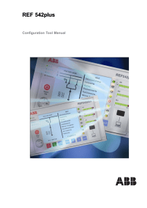 REF 542plus Configuration Tool Manual