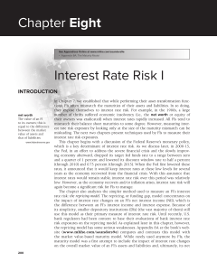 Interest Rate Risk Management: Repricing Model