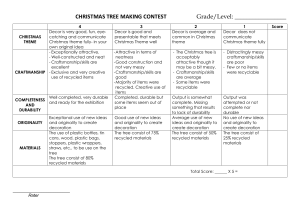 CHRISTMAS TREE MAKING CONTEST