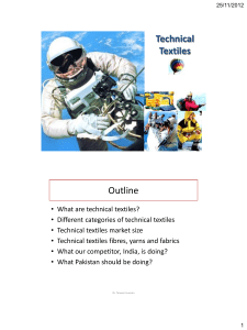 Introduction to Technical Textiles