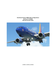 Southwest Airlines PMDG 737NG Configurations