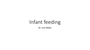 3.2. Infant feeding (1)
