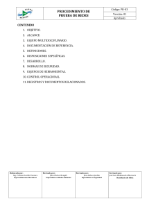 Procedimiento de Prueba de Redes de Gases Medicinales