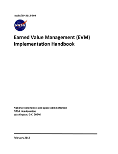 Earned Value Management EVM Implementati