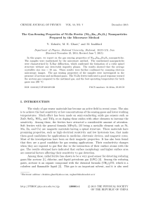 1. Gas Sensing Properties of Ni Zn Ferrites