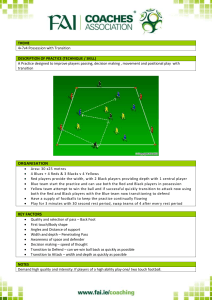 4 +7 v 4 Possession with Transition