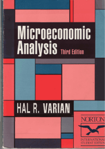 Hal R Varian Microeconomic Analysis W W