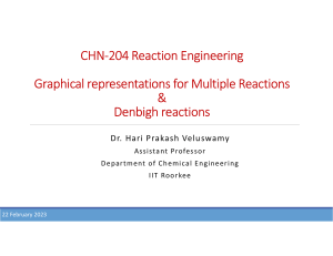 CHN-204 Lecture Multiple Reactions Levenspiel plots