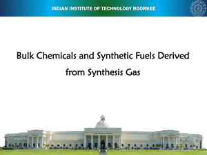 CHE 206 LECTURE-3 Bulk Chemicals and Synthetic Fuels Derived