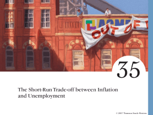 35 4E - The Short-Run Trade-off Between Inflation and Unemployment