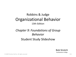 Organizational Behavior-ch-9 