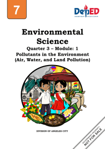 EnvironmentalScience7 q3 mod1 PollutantsintheEnvironment(AirWaterandLandPollution) v3