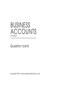 Questions to Accompany - BUSINESS ACCOUNTS  -Cox-4ed