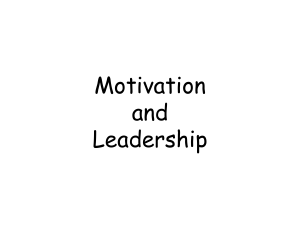 8-Motivation and Leadership-for class