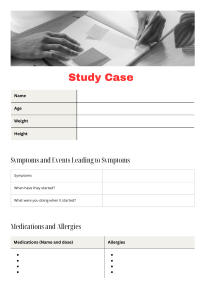 Template of Study cases