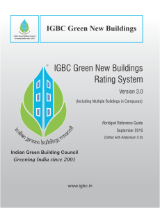 IGBC Green New Buildings Rating System (Version 3.0 with Fifth Addendum)