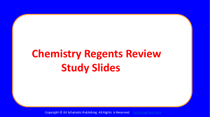 Chemistry Regents Exam Review2