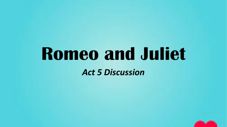 Act 5 Discussion