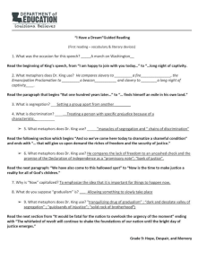 BEST- I Have a Dream  guided reading handout (completed)   IL Classroom