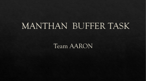 MANTHAN  BUFFER TASK