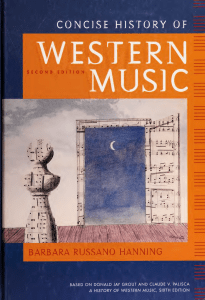 Concise History of Western Music Second Edition