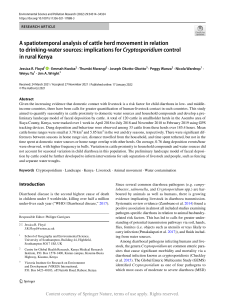 A spatiotemporal analysis of cattle herd movement 