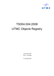 TS004.004 2008 UTMC Objects Registry - UTMC - UK.COM
