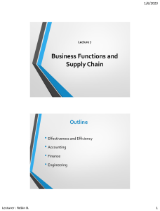 7- Business Functions and Supply Chains
