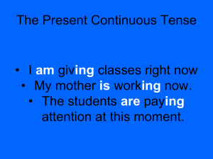 Present Continuous ifrn