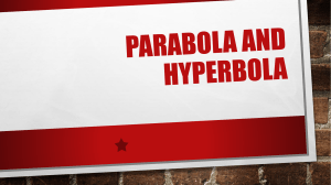 Parabola and Hyperbola