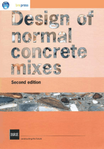 Concrete Mix Design Code Book - BS Method