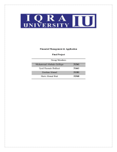 FMA Project Ratios