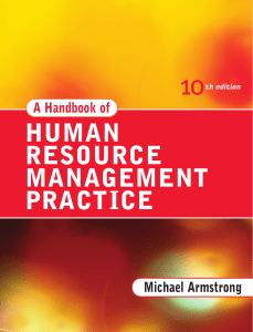 PERSONEL  MANAGEMENT Handbook of Human Resource Management Practice 0749446315