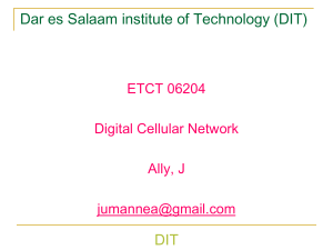 Digital Cellular Network - Lecture1