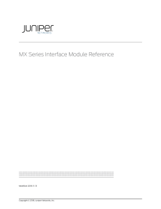 Juniper-MX-modules-document