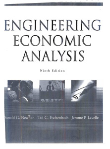 Engineering Economic Analysis 9th Editio