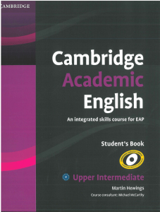 Cambridge academic English B2 Upper Intermediate