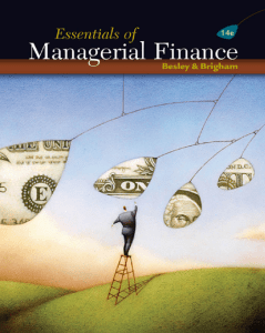 Essentials of Managerial Finance 14th - Besley, Brigham