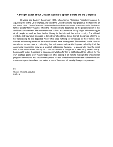 A thought paper about Corazon Aquino - Labutap