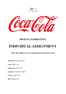 MKT318m - Individual assignment