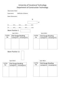 Observation Sheet