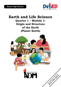 Earth and Life Science11 Q1 Module 1