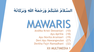 POWER POINT AGAMA ISLAM KLS 12 MAWARIS