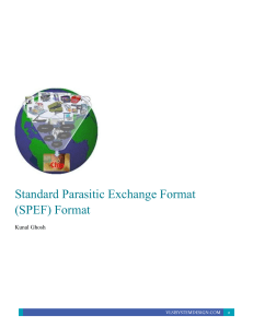Standard-Parasitic-Exchange-Format