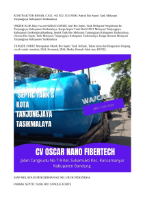 KONTRAKTOR BESAR, CALL +62 852-1533-9500, Pabrik Bio Septic Tank Melayani Tanjungjaya Kabupaten Tasikmalaya