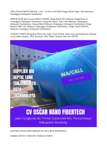 MELAYANI PARTAI BESAR, CALL +62 852-1533-9500, Harga Pabrik Septic Tank Melayani Tanjungjaya Kabupaten Tasikmalaya