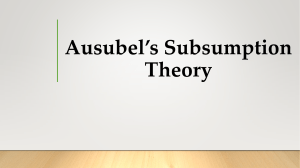 Module 12 - Ausubels-Subsumption-Theory-Bejec-Analie